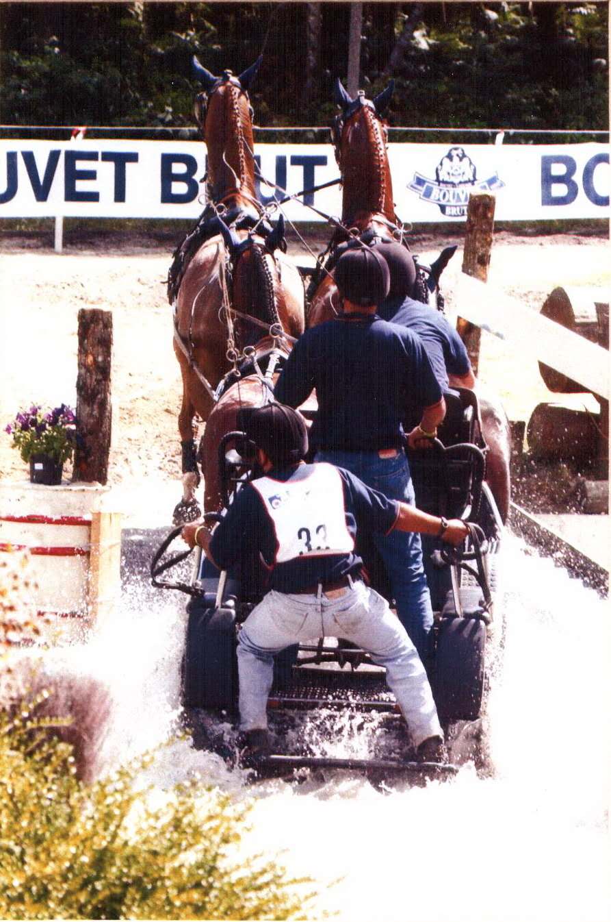 Francisco Javier Villanueva in a combined driving obstacle
